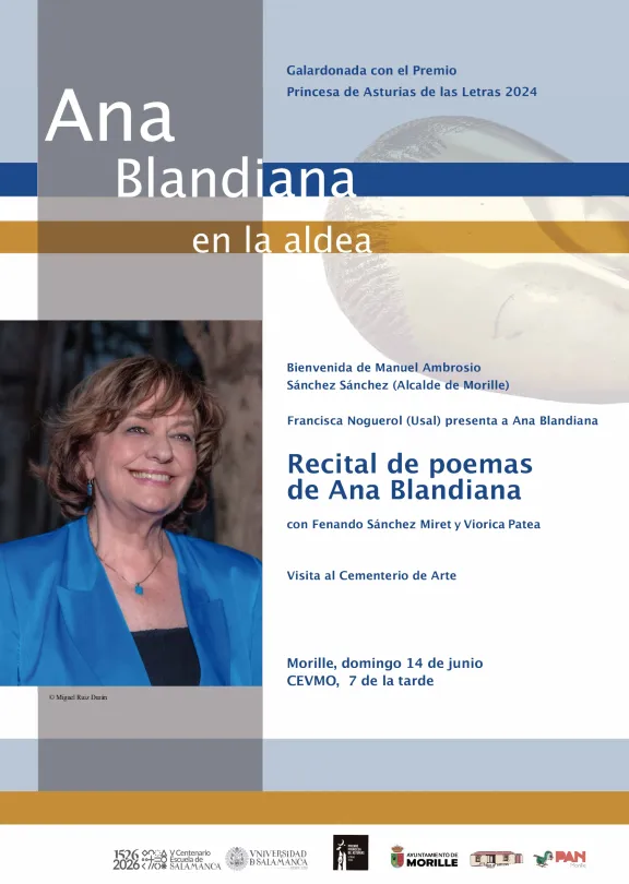 Recital de poemas de Ana Blandiana el 14 de junio a las 7 de la tarde
