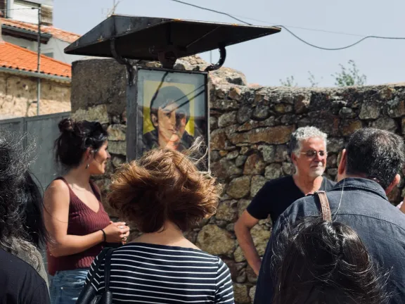El pueblo de Morille y el Jurado del Premio de la cr&iacute;tica inauguran retrato de An&iacute;bal N&uacute;&ntilde;ez