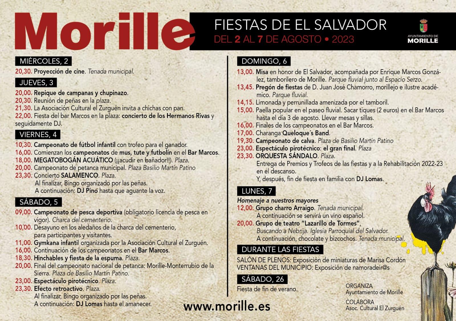 Programa Fiestas de El Salvador 2023
