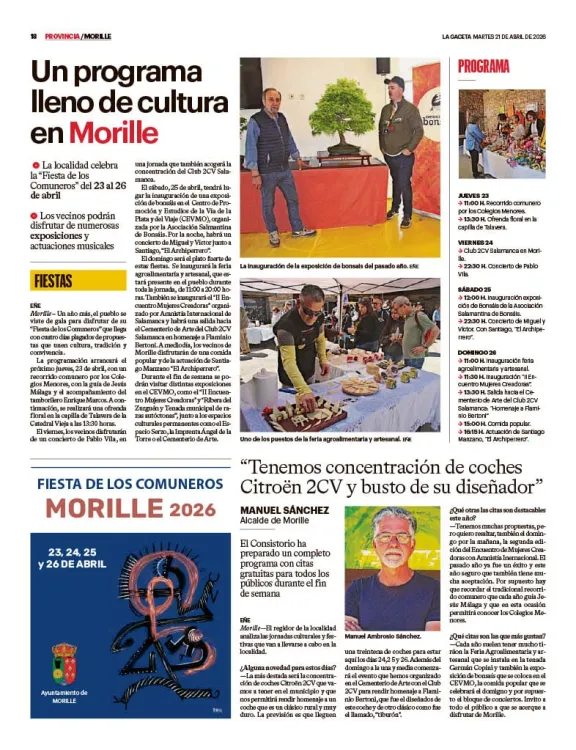 Morille es noticia, de nuevo