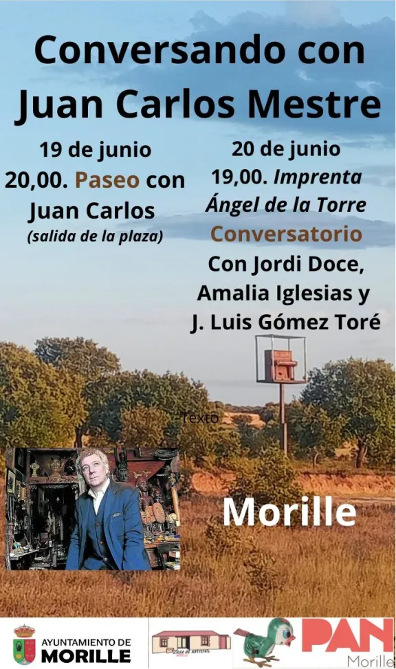 Morille acoge al poeta Juan Carlos Mestre dentro de las actividades del PAN
